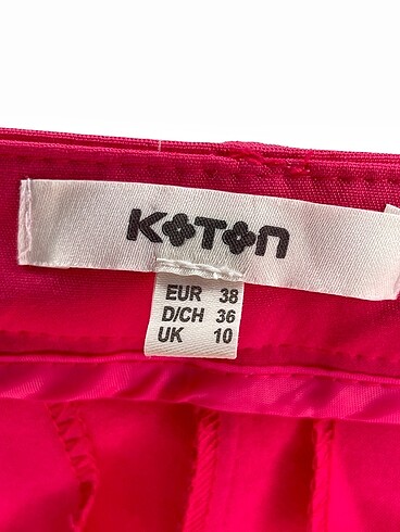 38 Beden pembe Renk Koton Kumaş Pantolon %70 İndirimli.