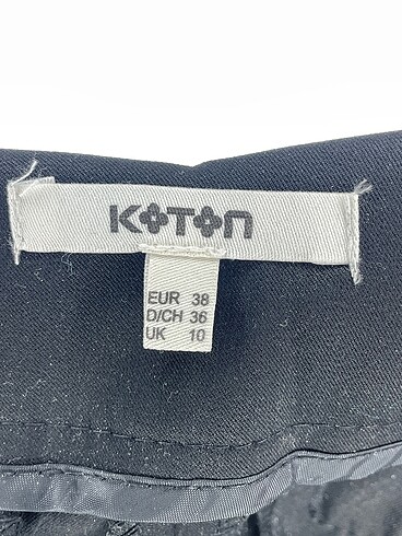 38 Beden siyah Renk Koton Kumaş Pantolon %70 İndirimli.