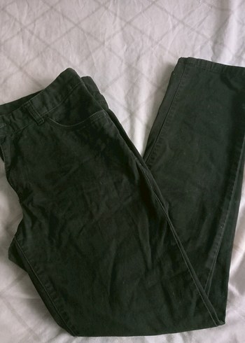 Erkek Siyah Düz Kesim Denim Pantolon - Görsel 2