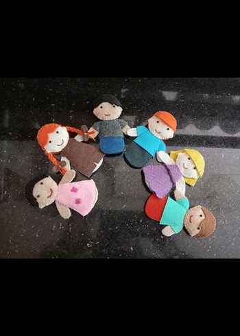 Renkli Parmak Kuklaları Seti - Görsel 3