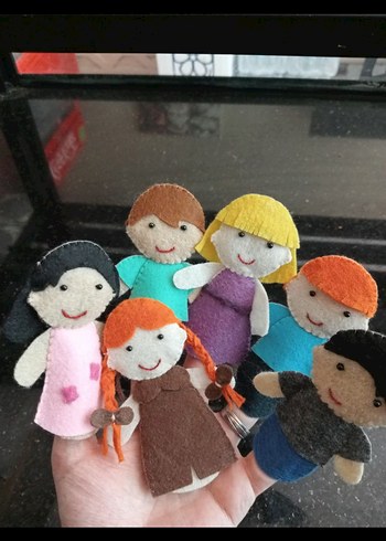 Renkli Parmak Kuklaları Seti - Görsel 2