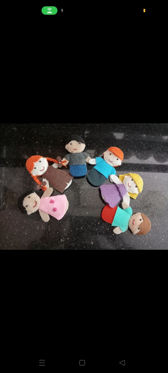 Renkli Parmak Kuklaları Seti - Görsel 3