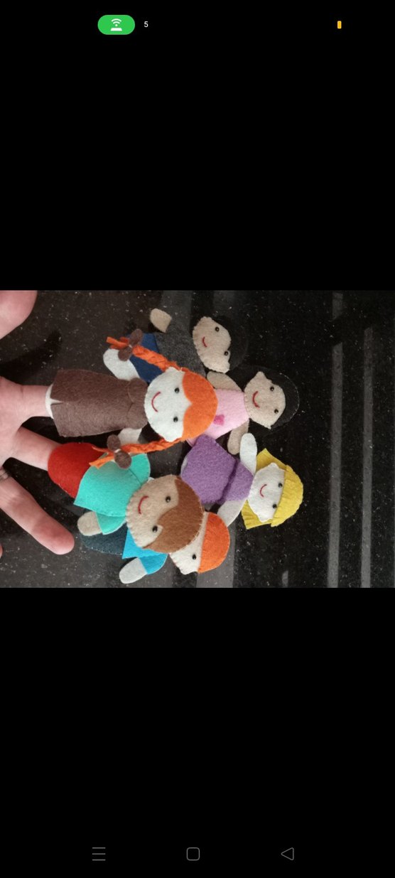 Renkli Parmak Kuklaları Seti - Görsel 5