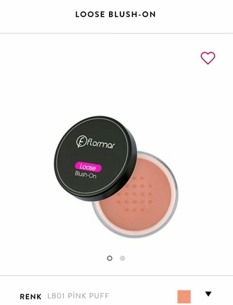 flormar loose blush-on allık,pink puff rengi