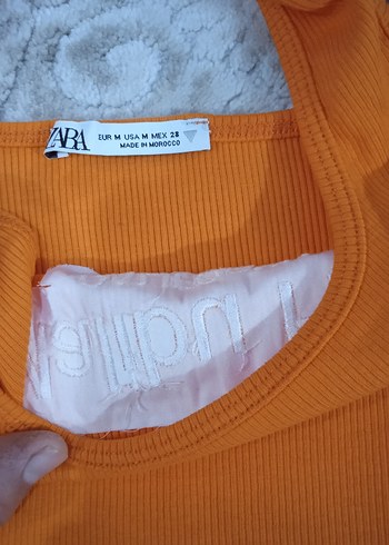 Turuncu Baskılı Kadın altı çıtçıtlı badi - Görsel 3