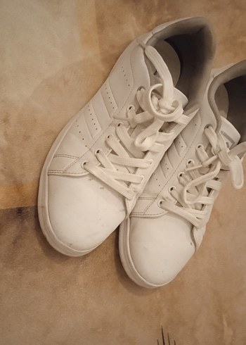 Beyaz erkek spor Ayakkabı Wedge Topuklu - Görsel 2