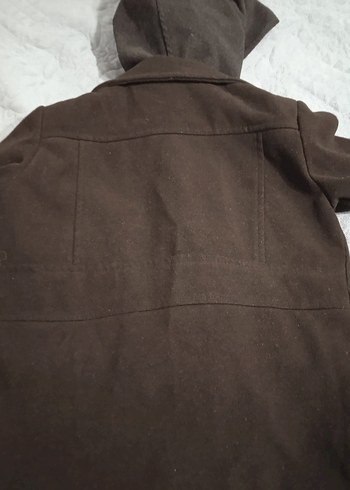 Düğmeli fermuarlı erkek çocuk kaşe mont - Görsel 2