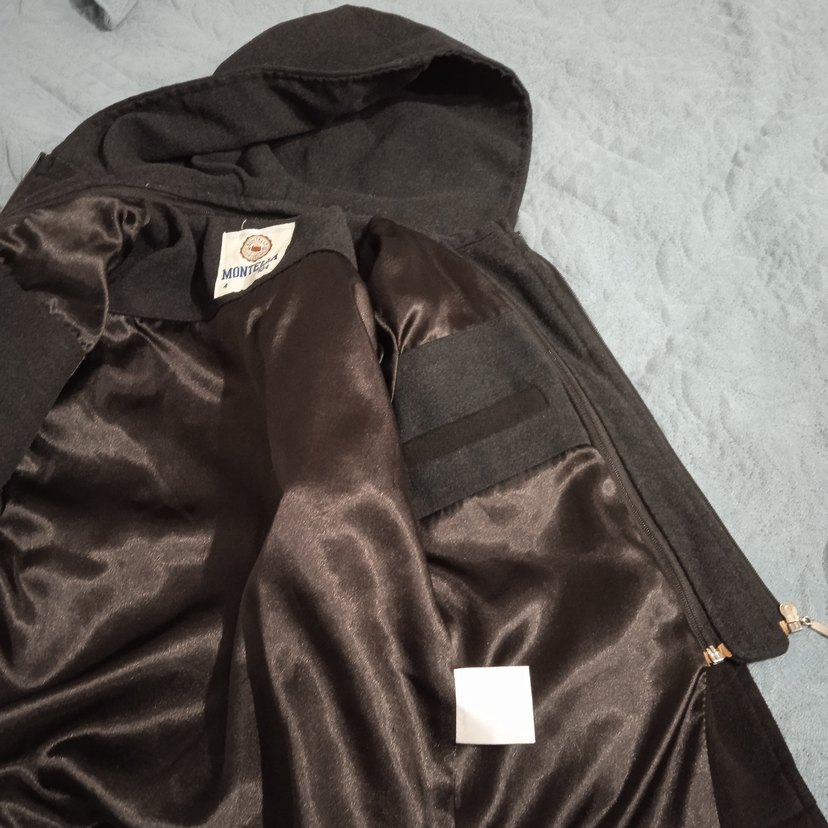 Düğmeli fermuarlı erkek çocuk kaşe mont - Görsel 3