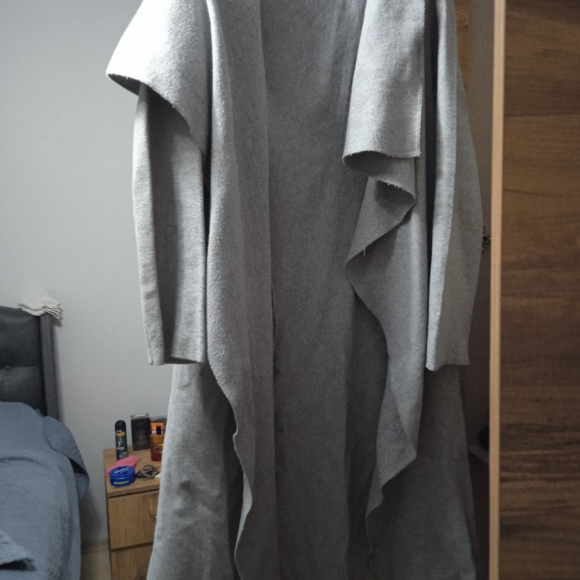 Gri Dökümlü  Kabanı Midi Boy - Görsel 2