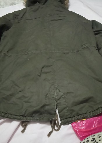 Gri Düğmeli Midi Kadın Ceket - Görsel 4