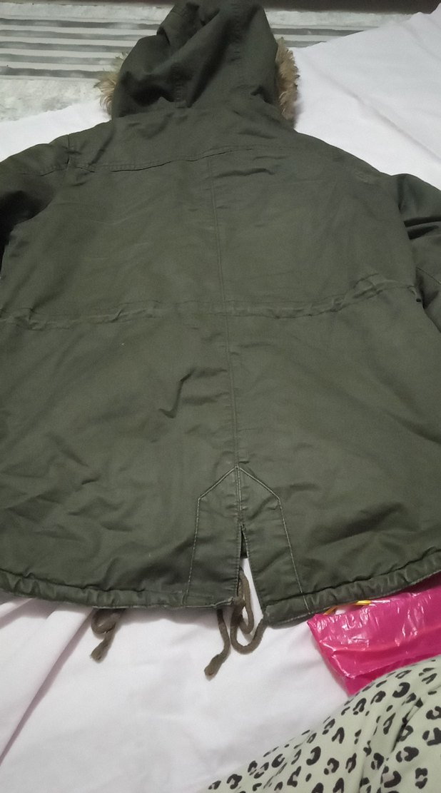 Gri Düğmeli Midi Kadın Ceket - Görsel 4