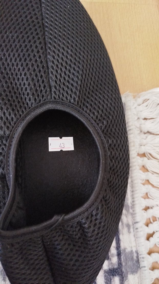 Erkek Siyah Ev Terliği Velcro - Görsel 2