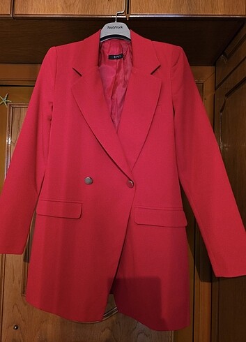 Kırmızı Blazer Ceket