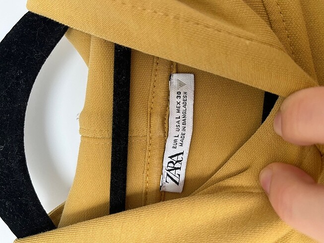 l Beden sarı Renk Zara Oversize Sweatshirt