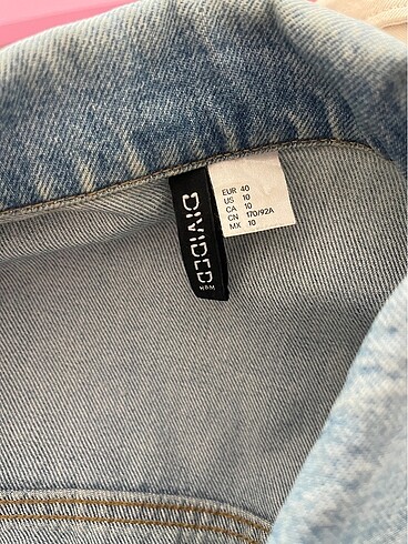 l Beden mavi Renk H&M Oversize Kot Ceket