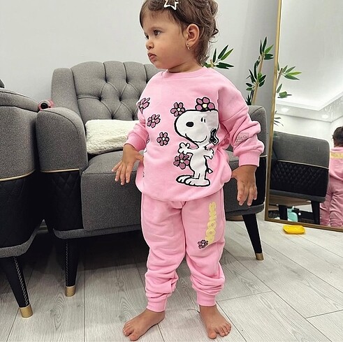 7 Yaş Beden Zara Snopy Kız Takım