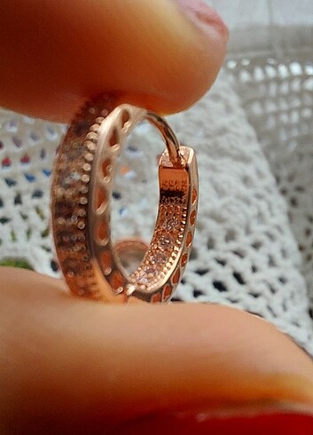 Pandora Pandora Pave Rose Gold halka küpe