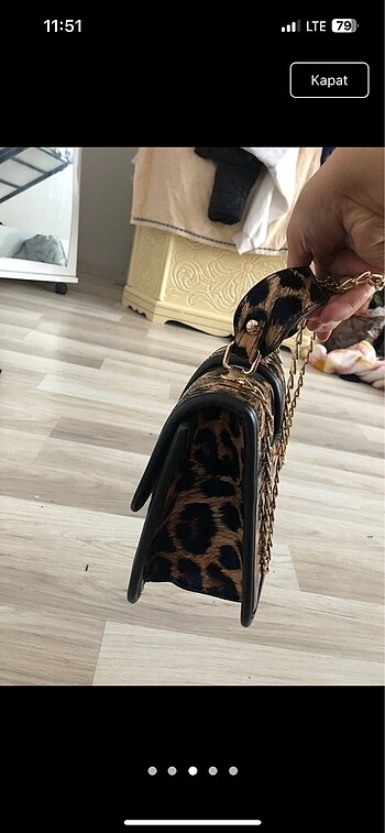 Zara Leopar zincir askılı çanta