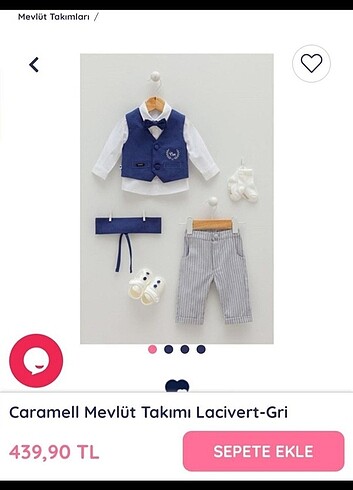 Firsat ürün!!!! Caramell Erkek bebek mevlüt kıyafeti 