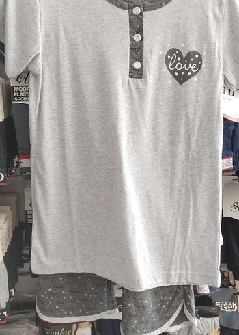 xl Beden kapri pijama takımı