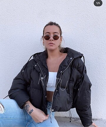 Zara model puffer mont