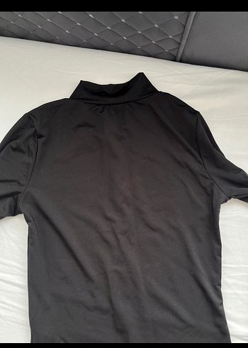 xs Beden siyah Renk Siyah Fermuarlı Uzun Kollu Kadın Bluz