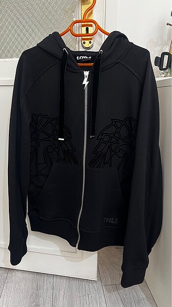 Fermuarlı kapüşonlu sweatshirt