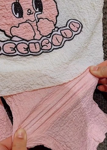 5 Yaş Beden Nakışlı Triko Pembe Bebek Kız Takımı