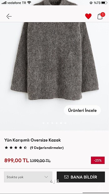 xs Beden gri Renk H&M kazak sezonun en iyisi