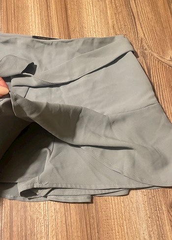 Bebe mavi Kuşaklı Mini şort Etek - Görsel 3