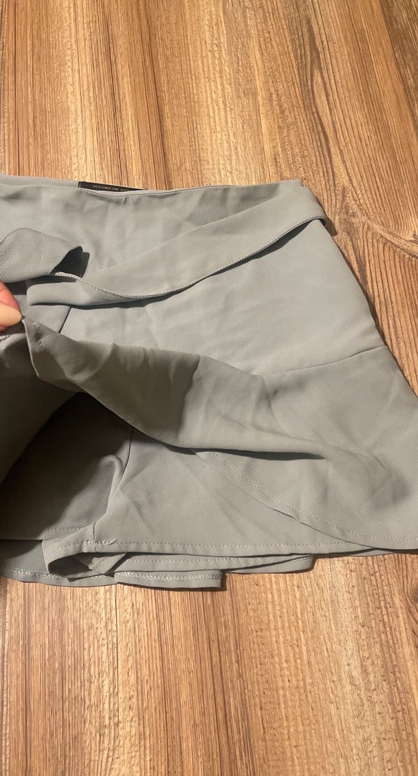 Bebe mavi Kuşaklı Mini şort Etek - Görsel 3