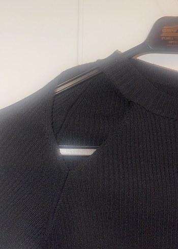 Uzun Kollu Siyah Balıkçı Yaka Kadın Bluz - Görsel 2