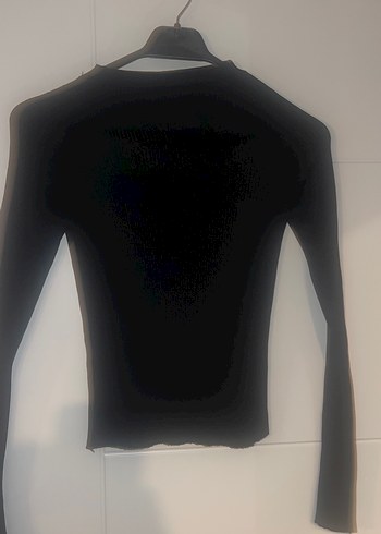 Uzun Kollu Siyah Balıkçı Yaka Kadın Bluz - Görsel 3