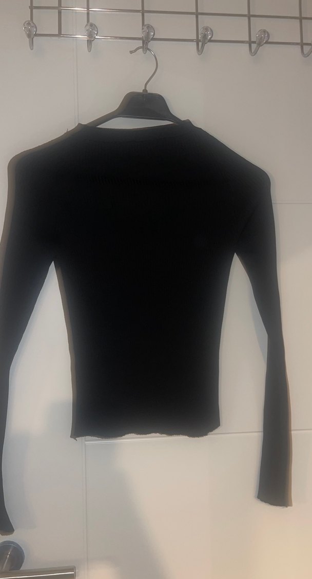 Uzun Kollu Siyah Balıkçı Yaka Kadın Bluz - Görsel 3