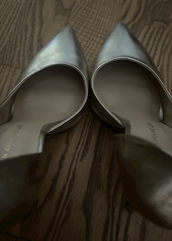 Gold topuklu platrormlu stiletto - Görsel 5