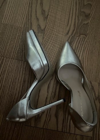 Gold topuklu platrormlu stiletto - Görsel 6