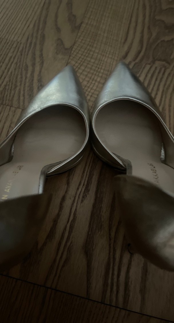 Gold topuklu platrormlu stiletto - Görsel 5