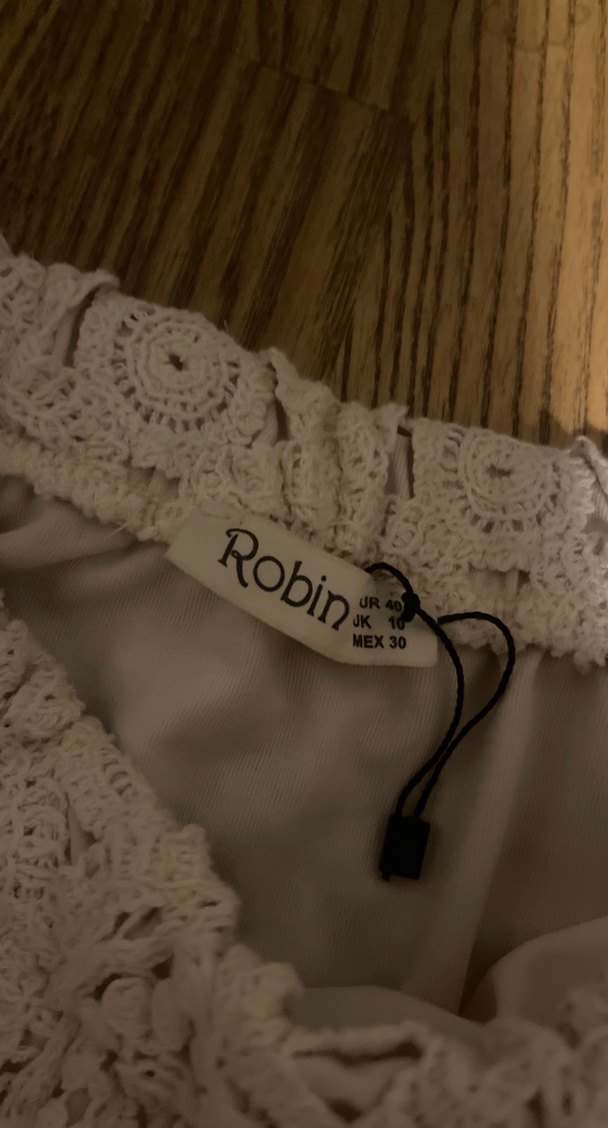 Dantel İşlemeli Beyaz Bohem Mini Etek - Görsel 3