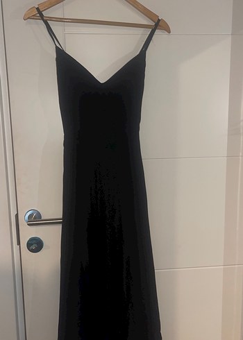 Siyah askili abiye Elbise - Görsel 5