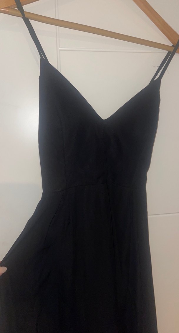 Siyah askili abiye Elbise - Görsel 2