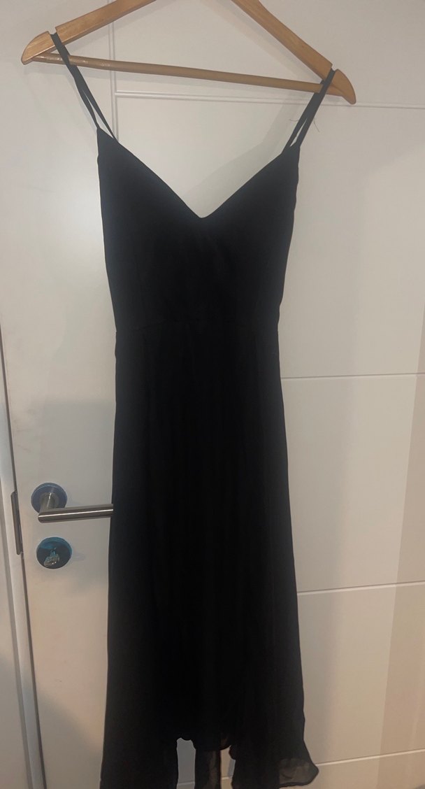 Siyah askili abiye Elbise - Görsel 4