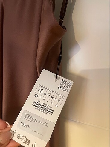 Zara Zara saten elbise mürdüm