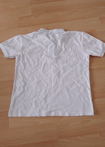 Erkek Beyaz Pamuklu Polo Tişört - Görsel 6