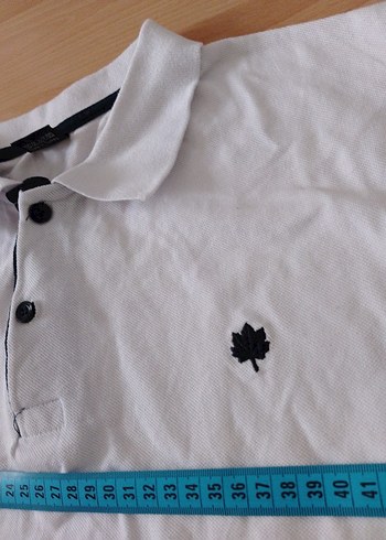 Erkek Beyaz Pamuklu Polo Tişört - Görsel 5