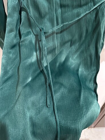 Mango Saten Elbise - Görsel 6