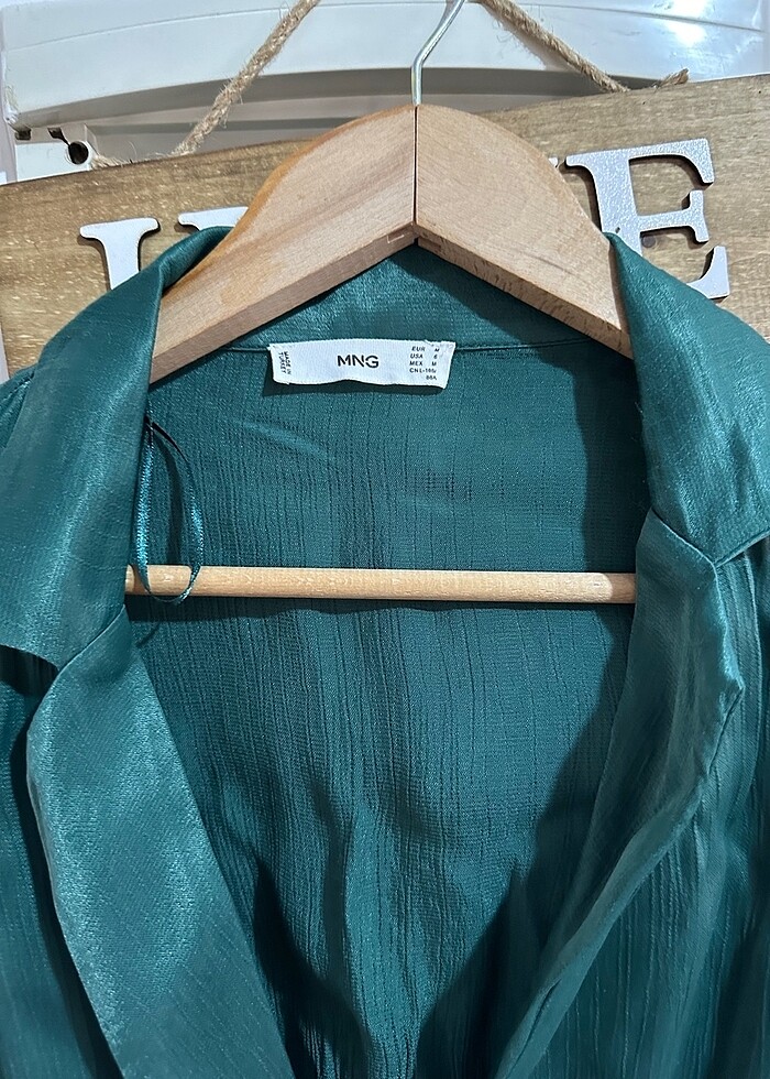 Mango Saten Elbise - Görsel 5