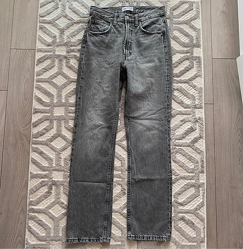 s Beden gri Renk zara straight jean