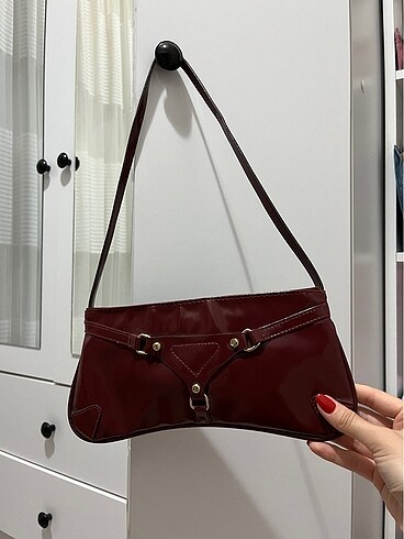 bordo baget çanta