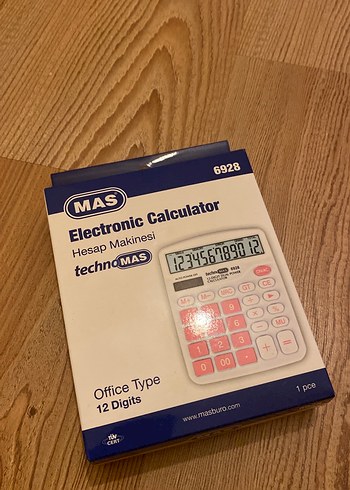 MAS 12 Haneli Ofis Tipi Hesap Makinesi - Görsel 2