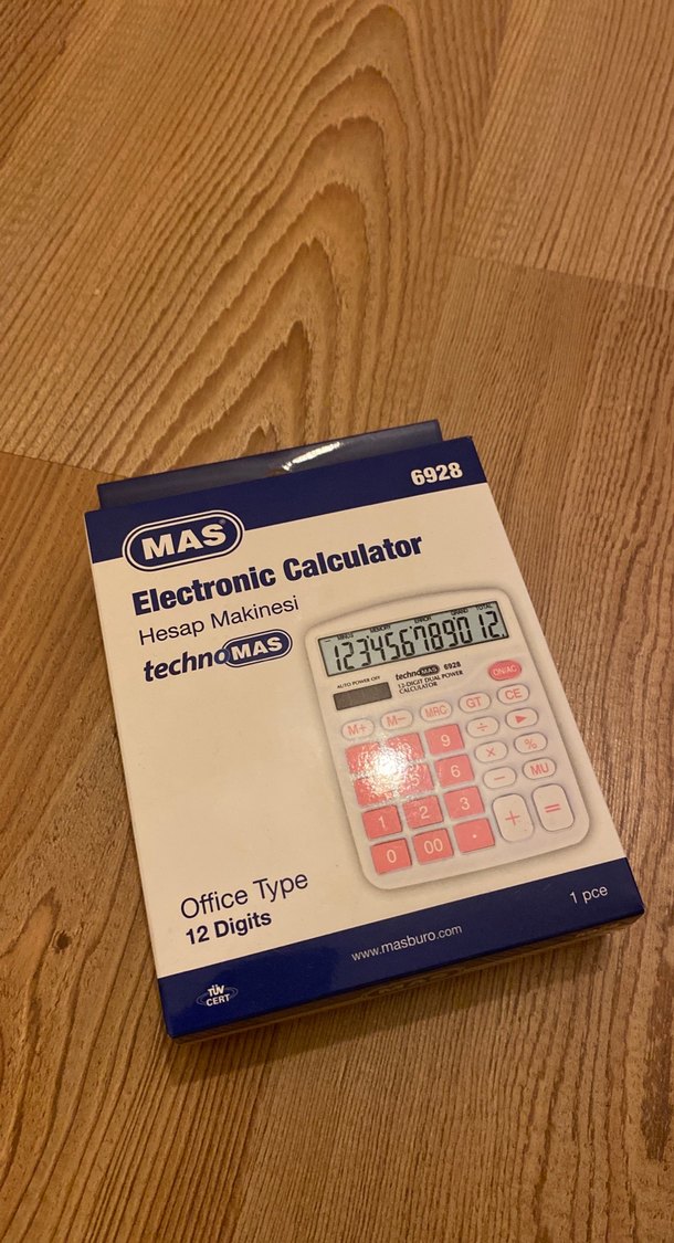 MAS 12 Haneli Ofis Tipi Hesap Makinesi - Görsel 2